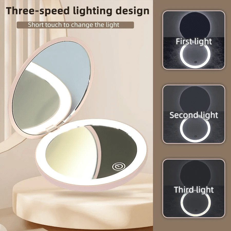 Foldable LED Makeup Mirror - Roger's Spot