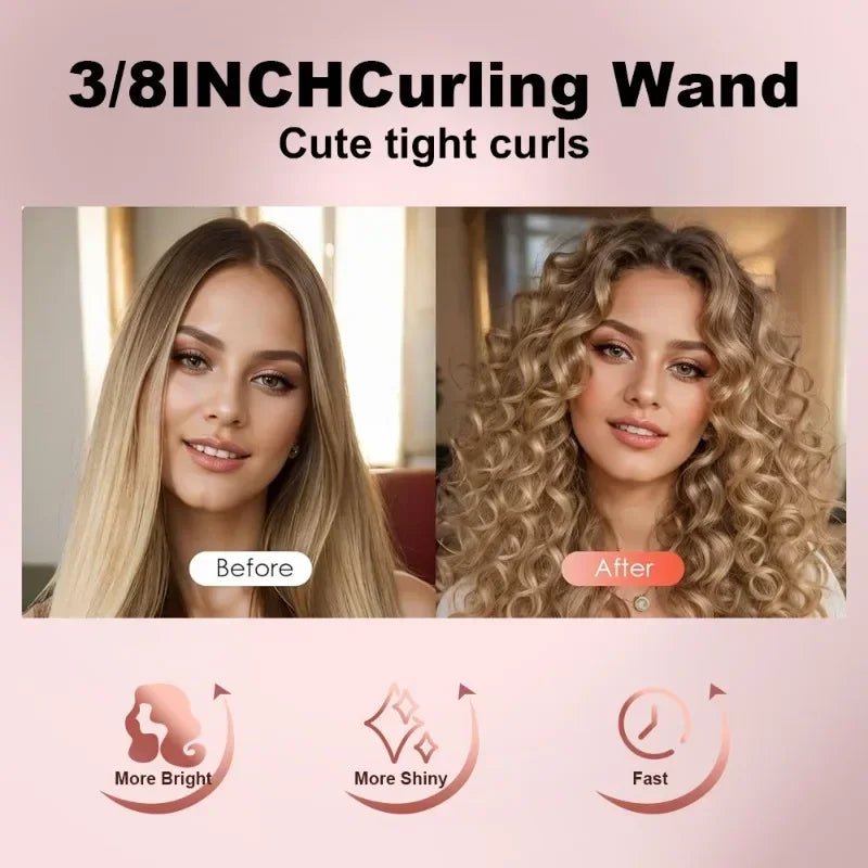 Mini Ceramic Hair Curling Iron 9mm - Roger's Spot
