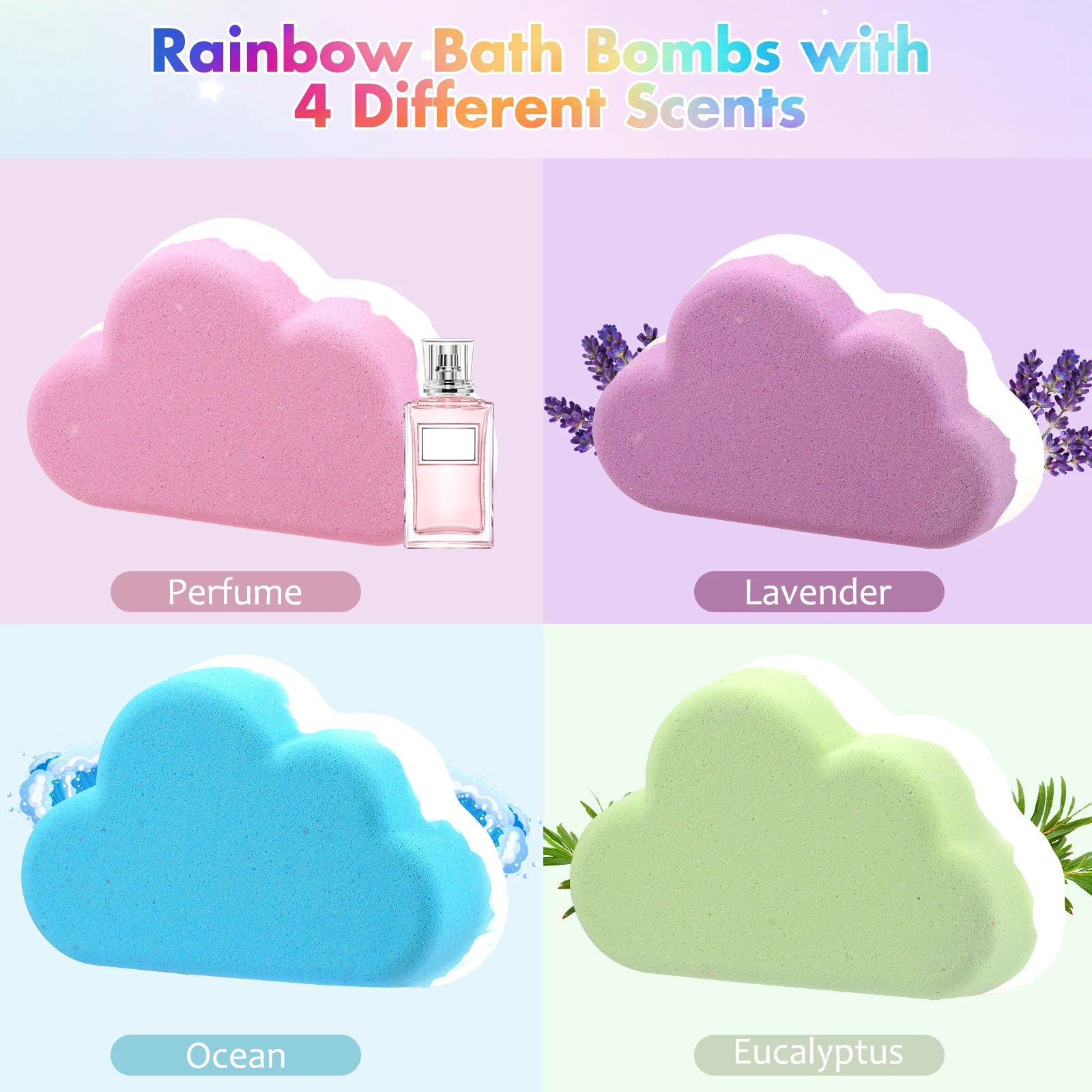 Rainbow Bath Bomb Gift Set - Roger's Spot